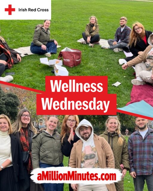Yesterday, Irish Red Cross staff took part in a special Wellness Wednesday session as part of our A Million Minutes campaign.✨ Through meditation, breathwork and mindfulness, we took a moment to pause, reset and recharge together, and be thankful. Irish Red Cross volunteers give one million minutes of their time every month supporting people and communities across Ireland. They do this by providing first aid cover at events, training people in CPR, transporting vulnerable people to medical appointments, supporting those impacted by storms or flooding and much, much more. 👉You can help support the training and equipping of our volunteers by donating at the link in bio